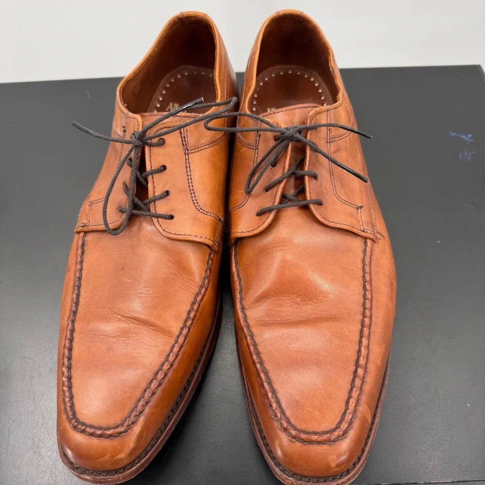Allen Edmonds LaSalle Derby Mens 11.5 D Brown Good Split Toe Leather 3920